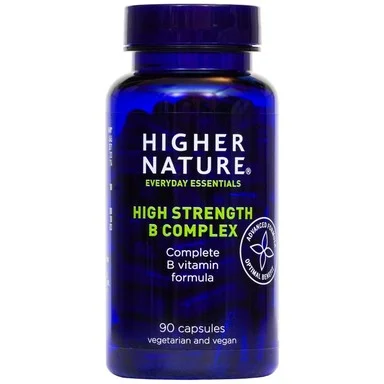 Витамин B комплекс, подпомага нервната система, 90 капсули, от Higher Nature