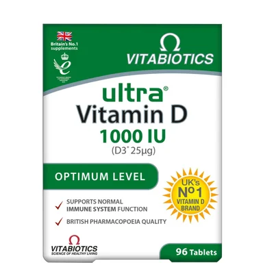 Ultra Vitamin D, 1000 IU, 96 таблетки, от Vitabiotics