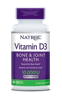 Витамин D3, 10.000 IU, 60 таблетки, от Natrol