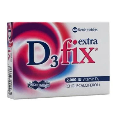 Витамин D3 Fix Extra, 2000 IU, 60 таблетки, от Uni-Pharma
