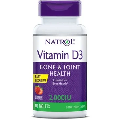 Витамин D3, 2000 IU, 90 таблетки, от Natrol