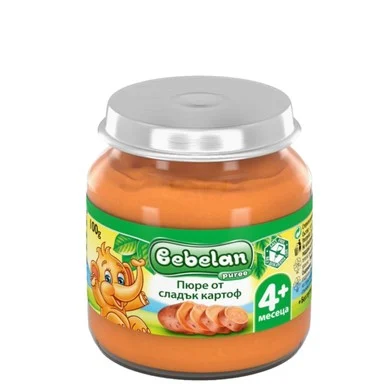 Bebelan, Пюре сладък картоф 4+ месеца, 100 г
