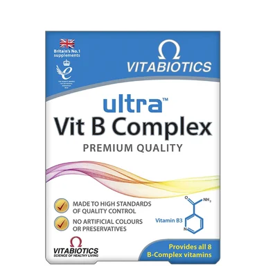 Ultra, Витамин B-комплекс, 60 таблетки, от Vitabiotics