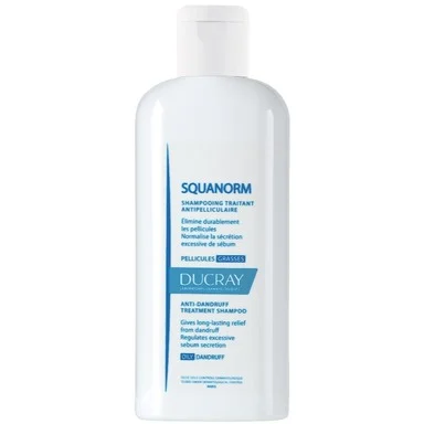 Ducray Squanorm, шампоан против мазен пърхот, 200 мл.