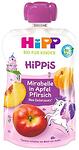 HiPP Bio, закуска със слива мирабел, ябълка и праскова, 12+ месеца, 100 гр.