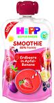 HiPP Smoothie organic, смути закуска от ябълка, банан и червени плодове, 12+ месеца, 120 гр.