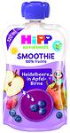 HiPP Smoothie organic, смути закуска от ябълка и круша с боровинки, 12+ месеца, 120 гр.