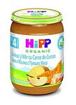 HiPP organic, пюре от тиква и ябълка с пуешко месо, 4+ месеца, 190 гр.