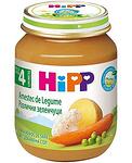 HiPP Bio, зеленчуково пюре от различни зеленчуци, 4+ месеца, 125 гр.
