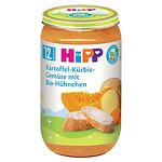HiPP organic, пюре от картофи и тиква със зеленчуци и пиле, 12+ месеца, 250 гр.