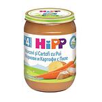 HiPP organic, пюре от моркови и картофи с пилешко месо, 4+ месеца, 190 гр.