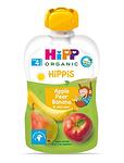HiPP Hippis, плодова закуска от ябълки с круши и банани, 4+ месеца, 100 гр.