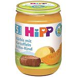 HiPP organic, пюре от тиква с картофи и телешко, 5+ месеца, 190 гр.