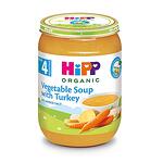 HiPP organic, зеленчукова супа с пуйка, пюре,  4+ месеца, 190 гр.