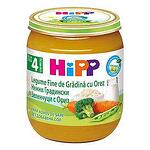 HiPP Bio, зеленчуково пюре нежни зеленчуци с ориз, 4+ месеца, 125 гр.