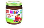 HiPP organic, пюре от горски плодове и ябълка, 4+ месеца, 125 гр.