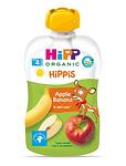HiPP Hippies, плодова закуска от ябълка и банан, 4+ месеца, 100 гр.
