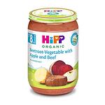 HiPP organic, пюре от телешко месо с цвекло, зеленчуци и ябълка, 8+ месеца, 220 гр.