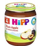 HiPP organic, пюре от сливи и ябълки, 4+ месеца, 125 гр.
