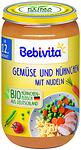 Bebivita, био пюре от зеленчуци със спагети и пилешко, 12+ месеца, 250 гр.