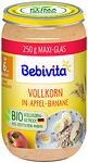 Bebivita, био пълнозърнеста каша с ябълка и банан, 6+ месеца, 250 гр.