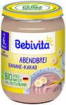 Bebivita, био млечна каша "лека нощ" от банан и шоколад, 6+ месеца, 190 гр.
