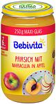 Bebivita, био пюре от праскова, маракуя и ябълка, 6+ месеца, 250 гр.