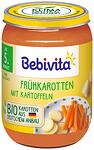 Bebivita, био пюре от бейби моркови с картофи 5+ месеца, 190 гр.