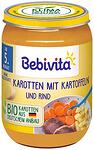 Bebivita, био пюре с картофи, моркови и телешко, 5+ месеца, 190 гр.