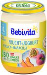 Bebivita, био пюре от праскова и маракуя, 10+ месеца, 190 гр.