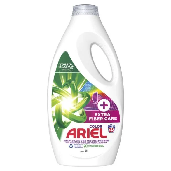 Ariel Fiber Care, течен перилен препарат, 35 изпирания, 1.75л.