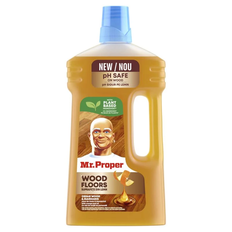 Mr. Proper Wood cleaner, почистващ препарат за дървени подове, 1 л.