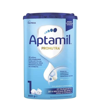 Aptamil 1 Pronutra, Мляко за кърмачета, 0-6 месеца, 400 г