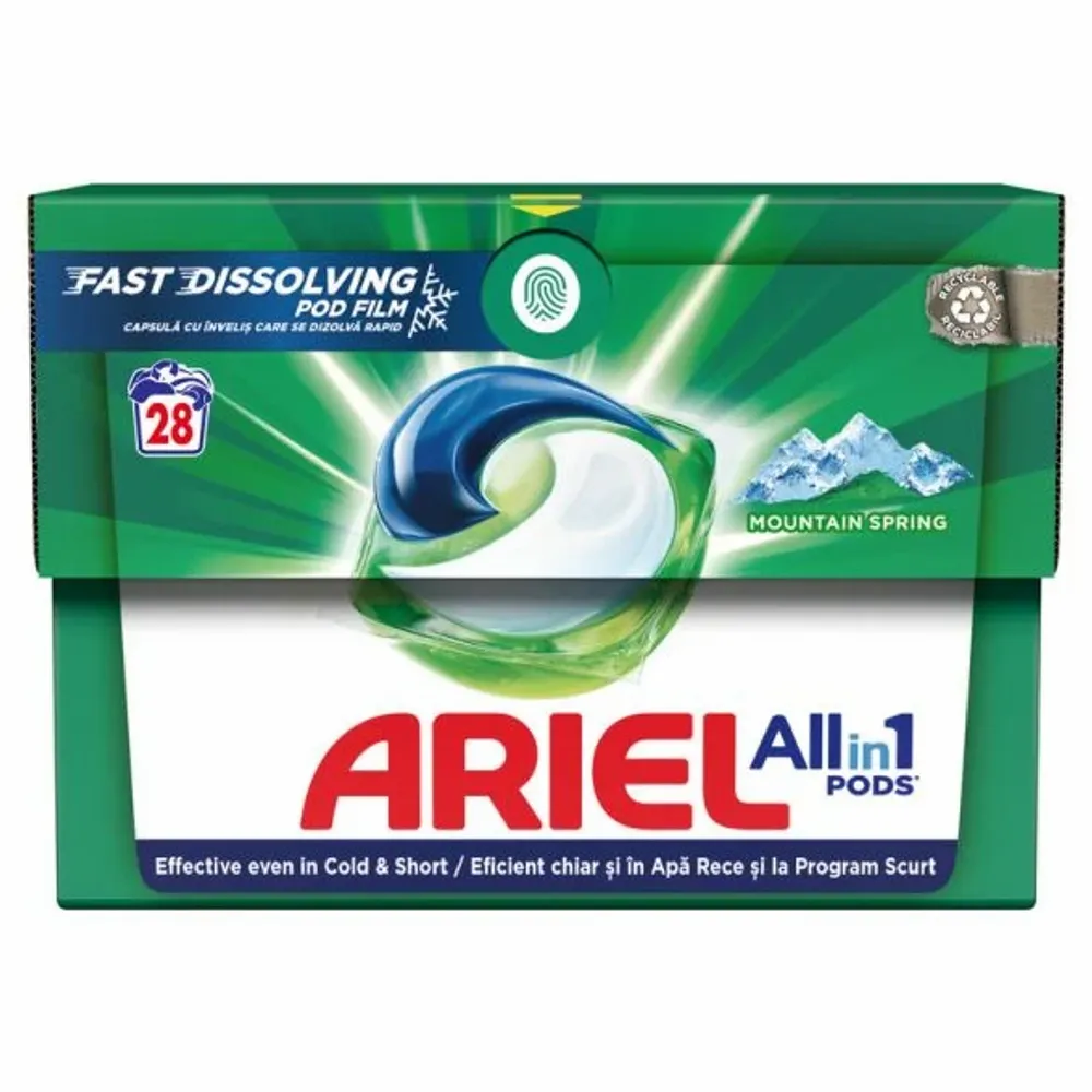 Ariel All in 1, 28 изпирания, капсули за цветно пране