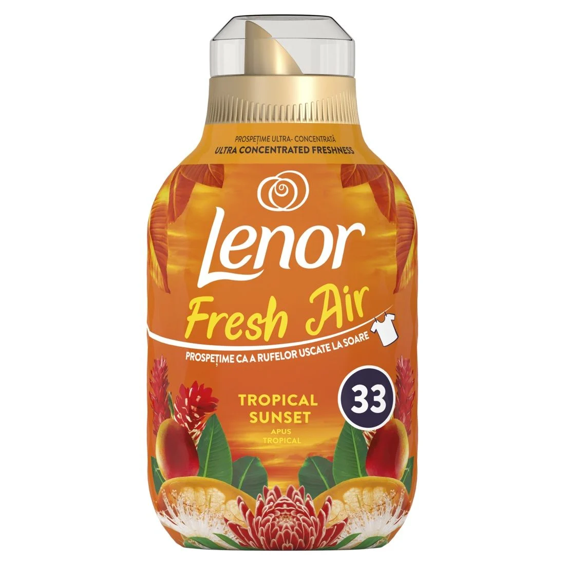 Lenor Fresh Air Tropical Sunset, омекотител, 33 изпирания, 462 мл.