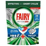 Fairy Platinum Plus Deep Clean, капсули за съдомиялна, 38 бр.