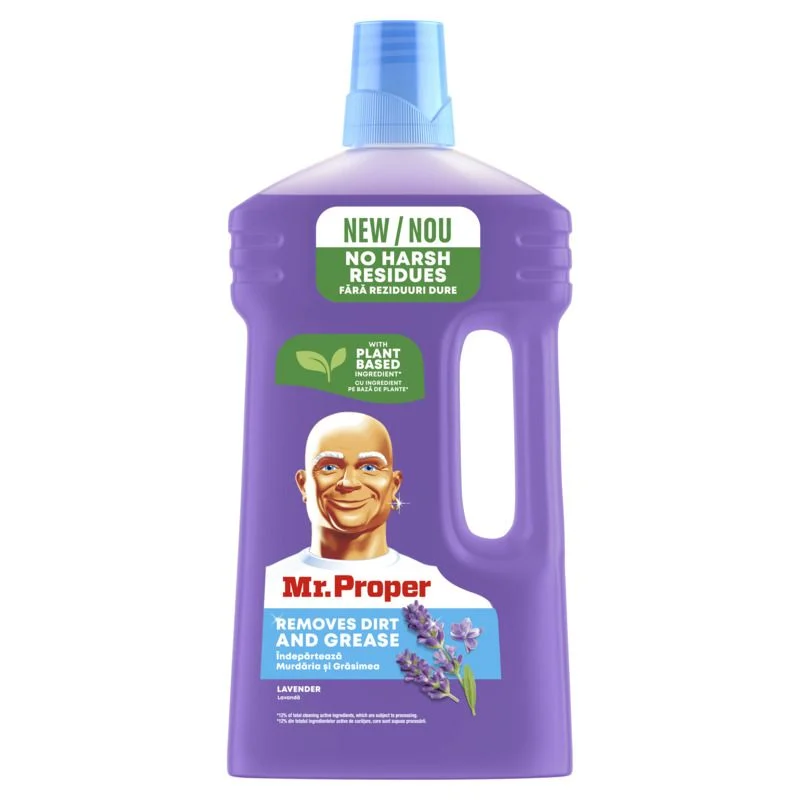 Mr. Proper Lavender, универсален почистващ препарат за подове, 1 л.