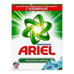 Ariel Mountain Spring, прах за пране, 18 изпирания, 1.2 кг.