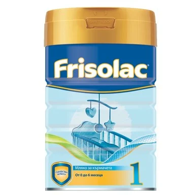 Frisolac 1, Мляко на прах за деца, от 0 до 6 месеца, 400 г