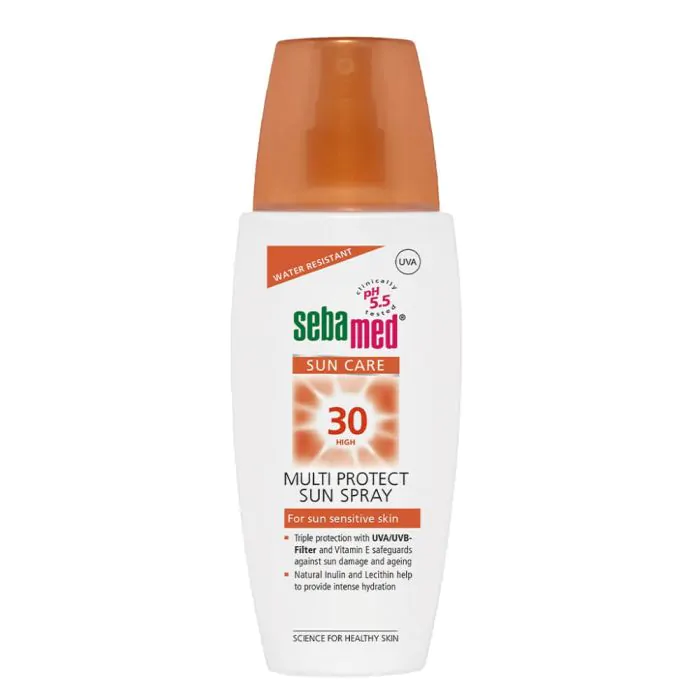 Sebamed, слънцезащитен спрей SPF30 без парфюм, 150мл.
