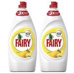 Fairy Lemon, препарат за миене на съдове, 2 x 900 мл.