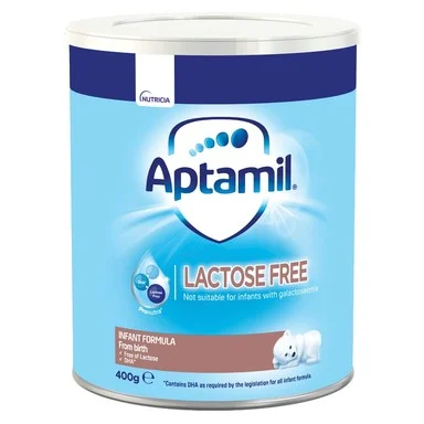 Aptamil Lactose Free, Mляко без лактоза за кърмачета, 0+ месеца, 400 г