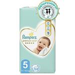 Пелени за бебе, Pampers Premium Care Jumbo Pack, размер 5, 11-16 кг., 58 броя.