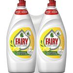 Fairy Lemon, препарат за миене на съдове, 2 x 800 мл.