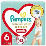 Пелени-гащички за бебе, Pampers Premium Care Pants Mega Box  Extralarge, размер 6, 15+ кг., 42 броя.