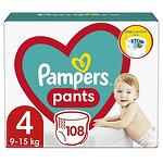 Пелени-гащички за бебе, Pampers Pants, Maxi, размер 4, 9-15 кг., Mega Box, 108 броя.