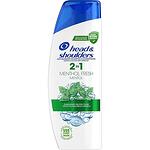 Head & Shoulders Menthol Fresh 2в1, Шампоан и балсам против пърхот, 400 мл.