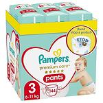Пелени-гащички за бебе, Pampers Premium Care Pants, размер 3, 6-10 кг, 144 бр.
