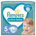 Пелени за бебе, Pampers Active Baby, размер 5, 11-16 кг, 54 бр.