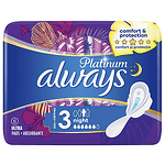 Always Platinum, Day & Night 3, дамски превръзки с крилца, 6 бр.